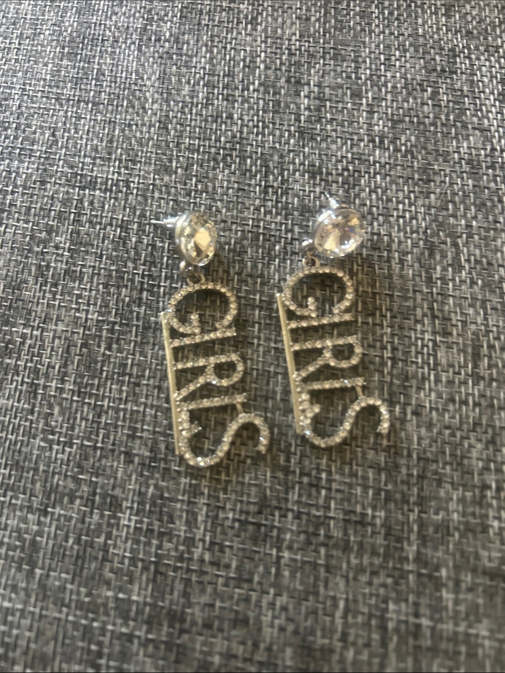 GIRLS' Fancy bling Drop rhinestone Earrings